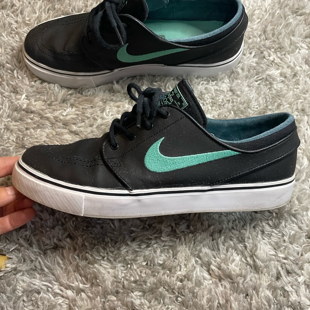 Stefan janowski black and teal shoes